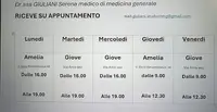 Studio Medicina Generale Dr.ssa Giuliani Serena