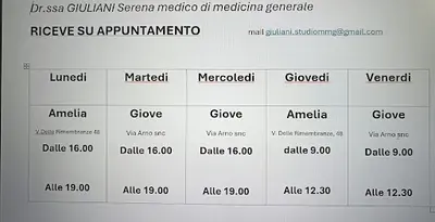 Studio Medicina Generale Dr.ssa Giuliani Serena