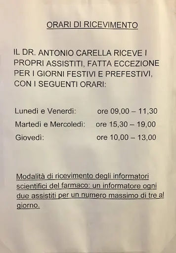 Dr Carella Antonio