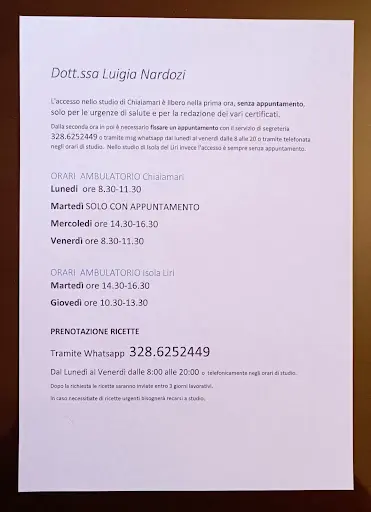 Dott.ssa Nardozi - Isola Liri
