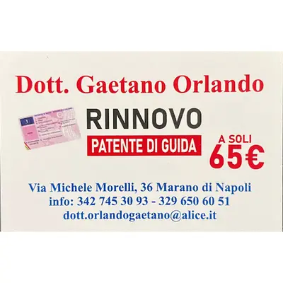Rinnovo patenti a soli 65 euro - Dott. Gaetano Orlando