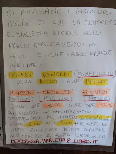 Eleonora Marletta, Medico di base