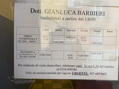 Dr Dottore Gianluca Barbieri (Medico di Famiglia)