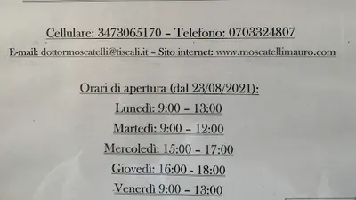 Dott. Moscatelli Mauro Medicina Generale Quartu