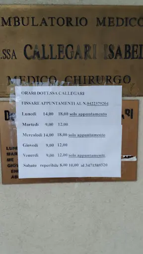 Ambulatorio Medico Dott.ssa Callegari Isabella