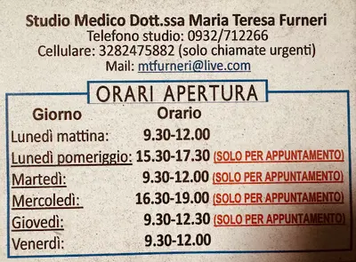 Studio Medico Dott.ssa Maria Teresa Furneri